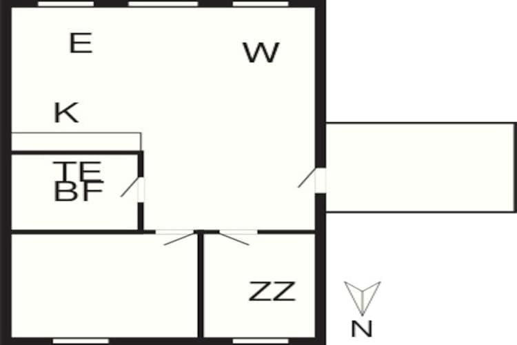 4 Person Holiday Home In R M Sønderby Kültér fotó